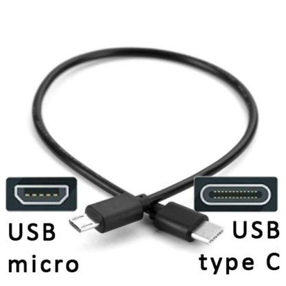 Cable OTG USB micro - tipo C