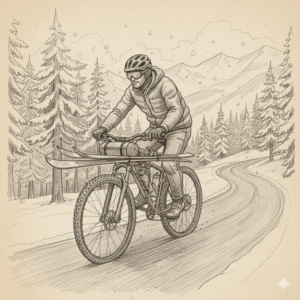 Skiträger für das Fahrrad