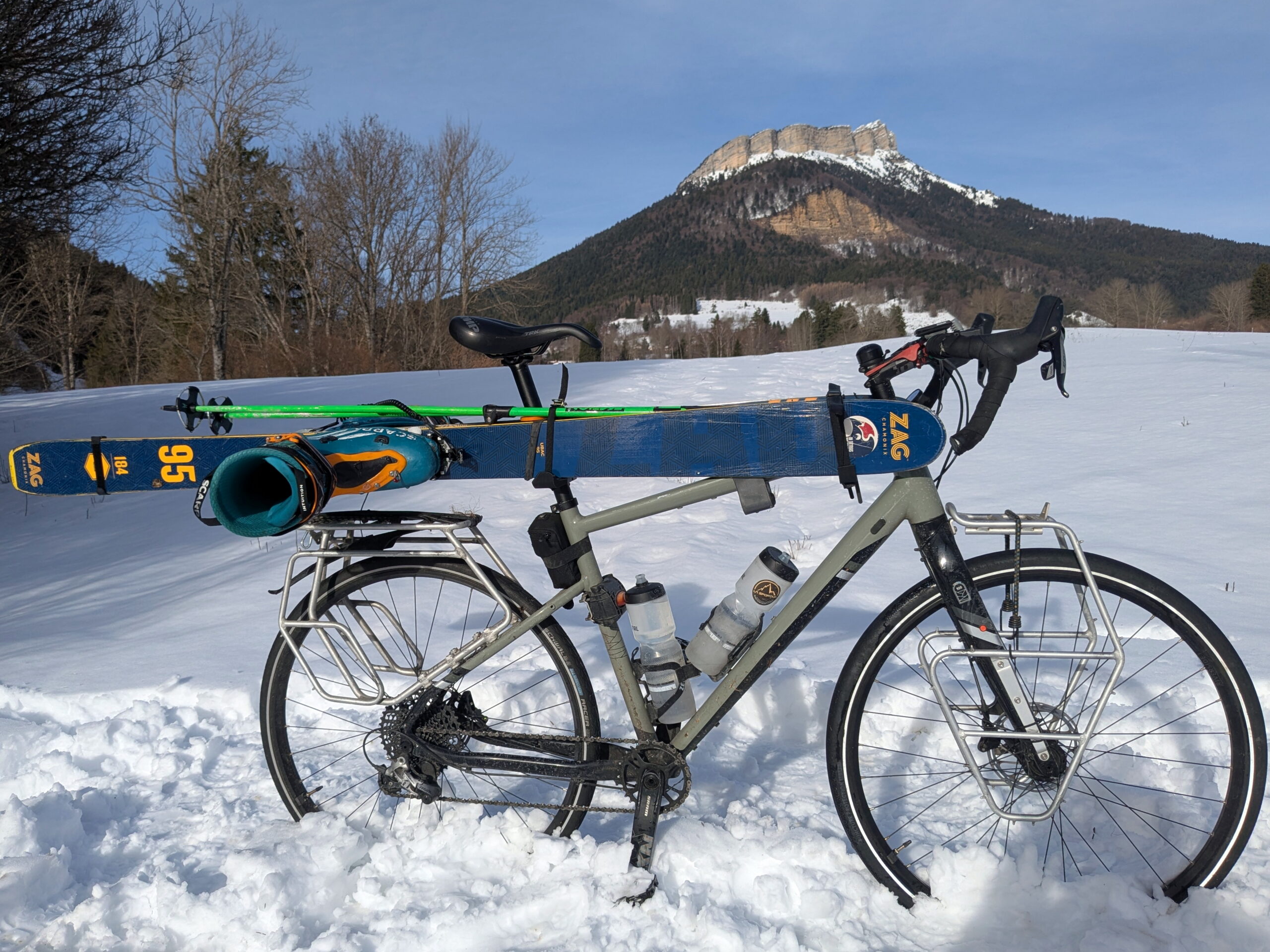 SkiCycle: ski rack for bicycles