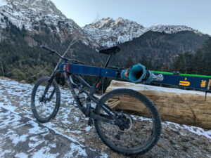SkiCycle - Ski rack on MTB