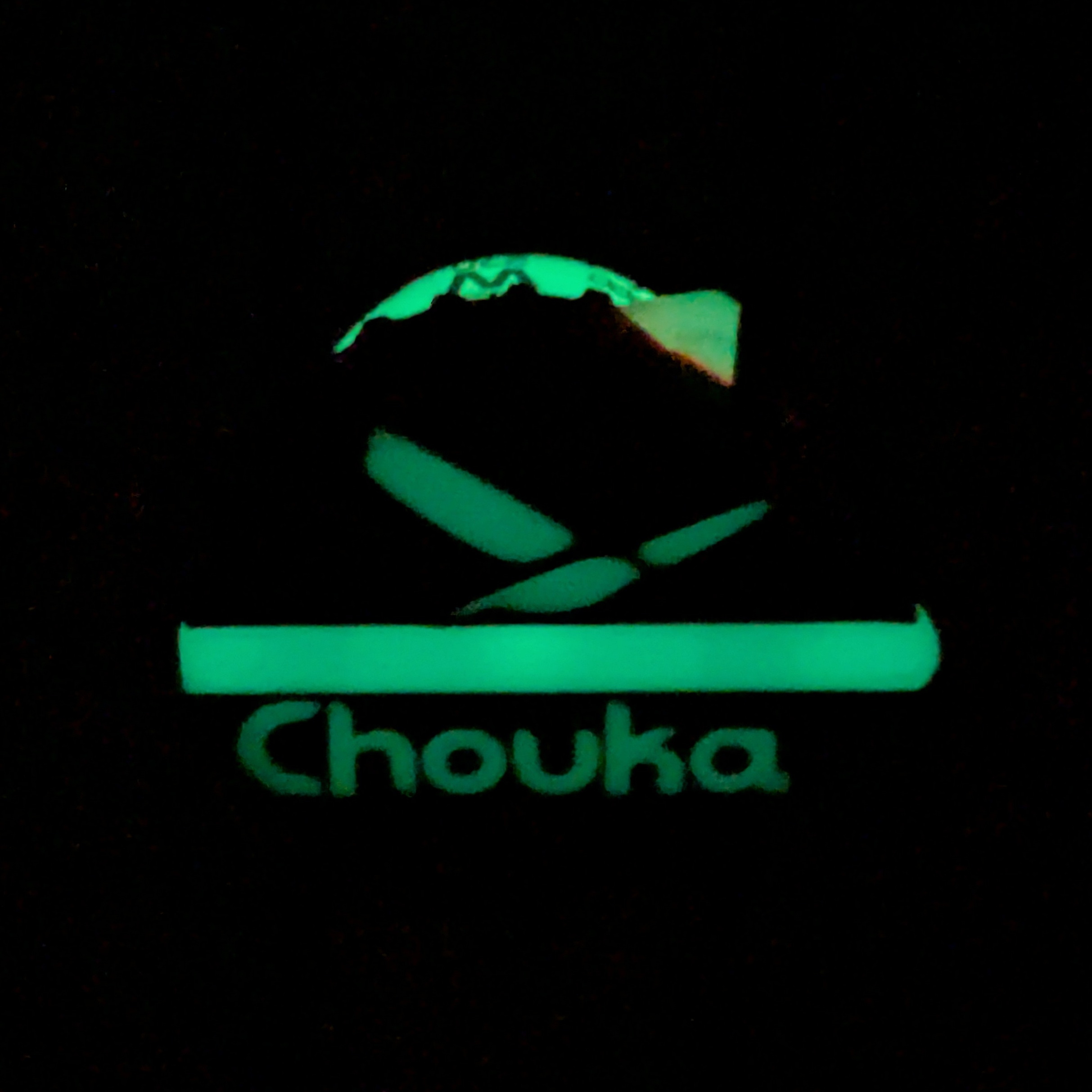Brújula de buceo fosforescente Chouka